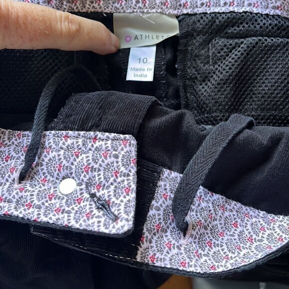 EXCELLENT CONDITION WOMEN’S SIZE 10 ATHLETA BLACK BRUSHED CORDUROY SKIRT - Picture 6 of 7